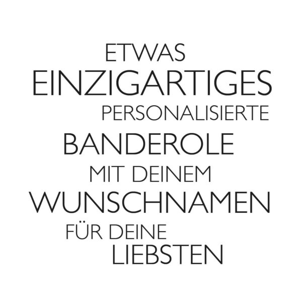 mastiQ Unique Bouquet – personalisierte Banderole mit Ihrem Namen – Bild 3